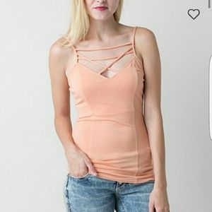 Bke red strappy tank