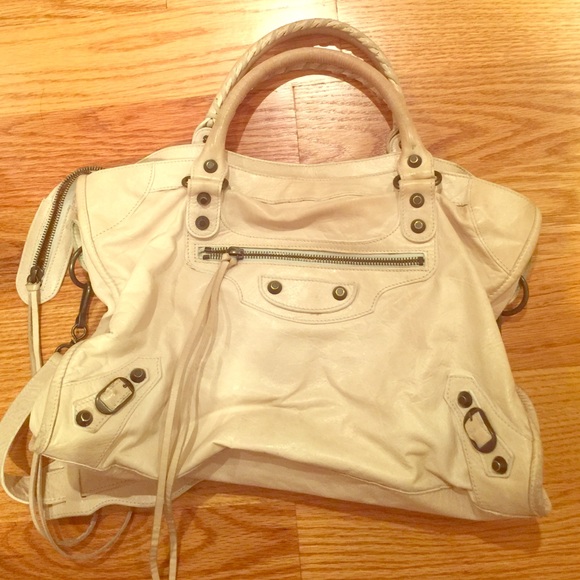 Authentic Balenciaga White Bag