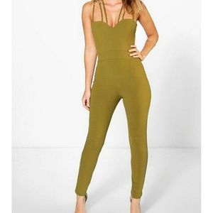 Olive green jumpsuit size small