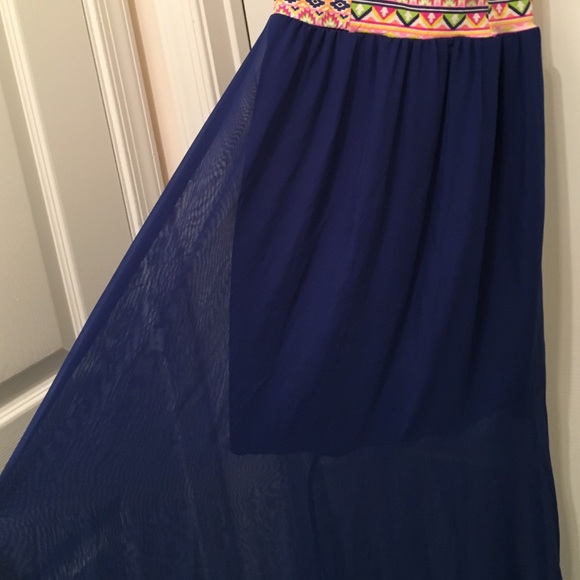 Neon Aztec Maxi Dress - Picture 4 of 4