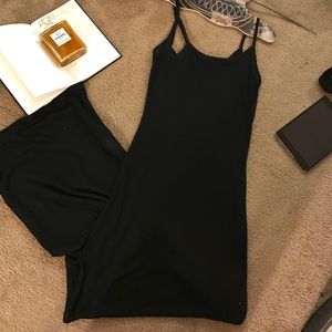 Mesh Maxi Fitted Spaghetti Straps Dress