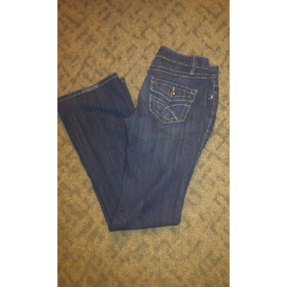 Inc brand regular fit boot leg denim jeans