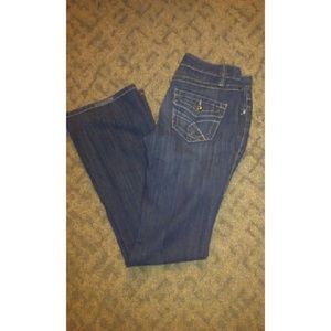 Inc brand regular fit boot leg denim jeans