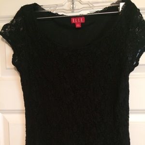 ELLE Lace Overlay Top