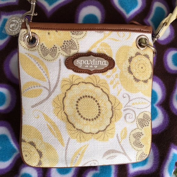 Sale! Spartina yellow crossbody NWOT never used!