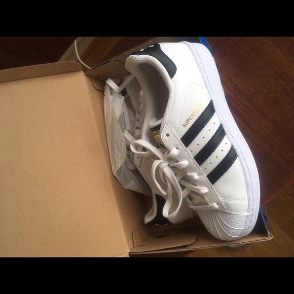 Adidas Black and Gold Superstars - Picture 3 of 4