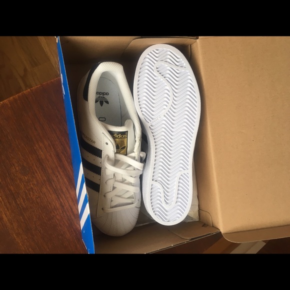 Adidas Black and Gold Superstars - Picture 4 of 4