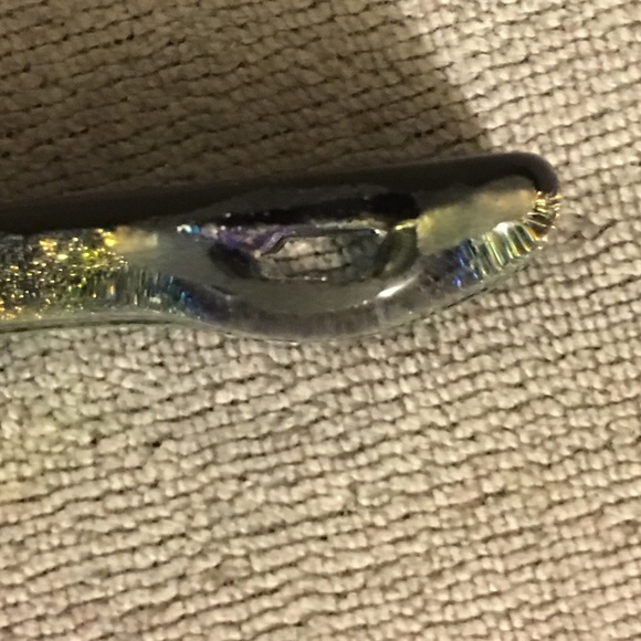 Beautiful dichroic glass slide/pendant!! No chain. - Picture 2 of 4