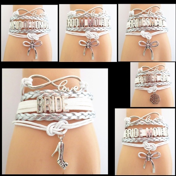Bridal party 6 bracelets
