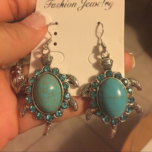 Turtle earrings - Picture 2 of 2