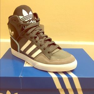 Grey Adidas Extaball Shoes