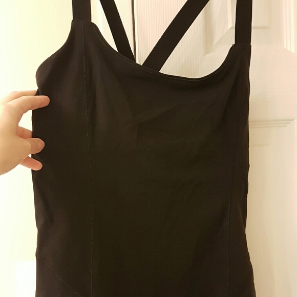 Lululemon Black Criss Cross Tank Top