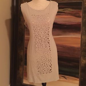 Beige beautifully cut dress