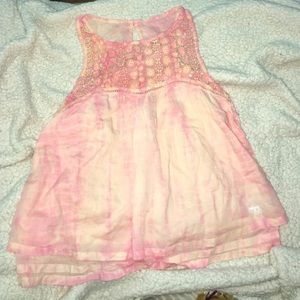 ABERCROMBIE & FITCH TIE DYE TOO WITH DAISY