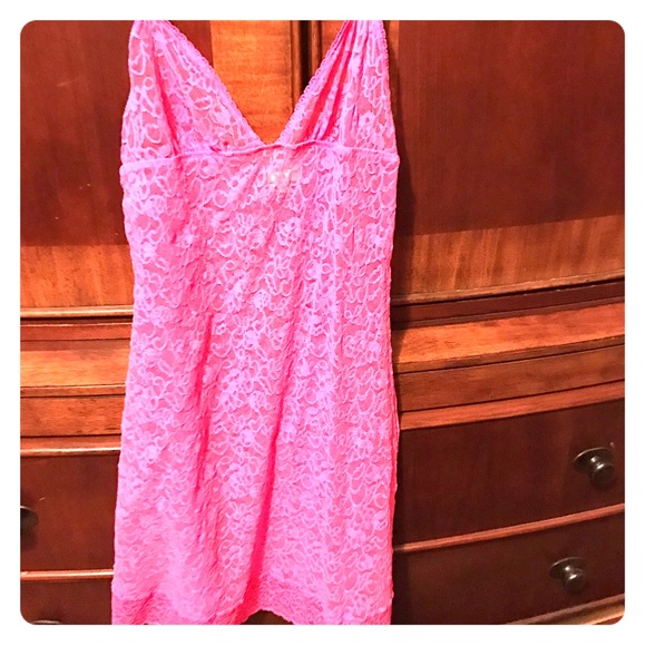 Pink lace nighty by Victoria's Secret