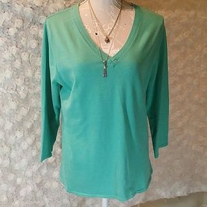Sweater - Coldwater Creek -Teal