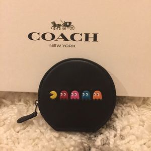 🚫Sold🚫 Coach PacMan Black Coin Case