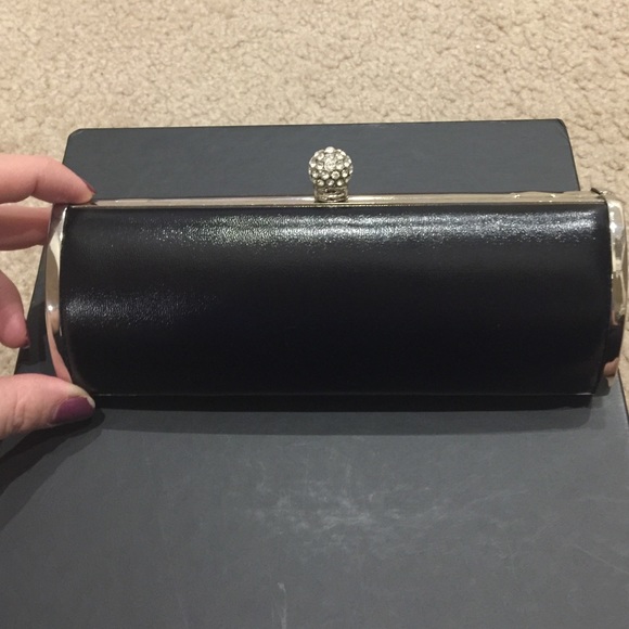 Beautiful black and silver evening bag