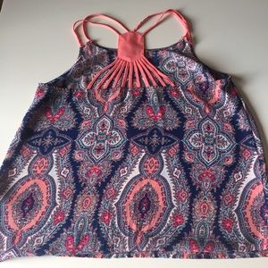size large Paisley strappy camisole