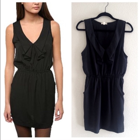 UO Silence and Noise Silky Ruffled Dress