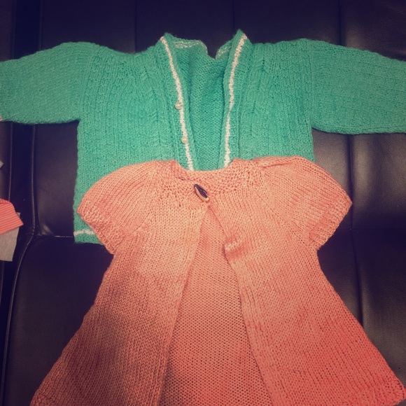 Knitted 12 month baby girl jackets