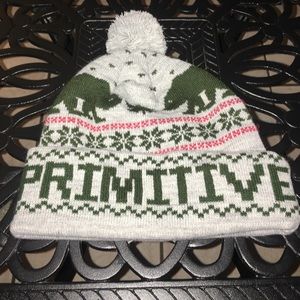 Pom Pom Primitive Beanie