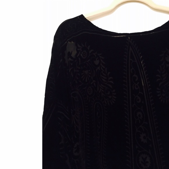 🔥Rare Zara Velvet Kimono Tunic Dress