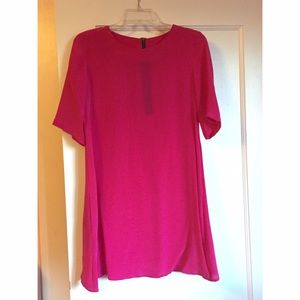 Topshop 100% Silk T-Shirt Shift Dress LIKE NEW