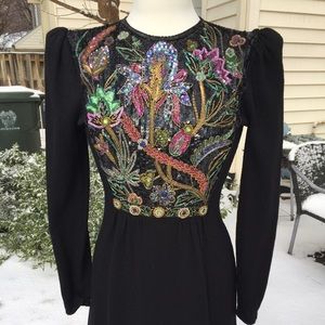 🌟price reduced! Black Knit & Sequined Dress