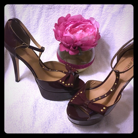 T-Strap peep toe heels