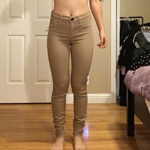 River Island Tan Skinny Pants