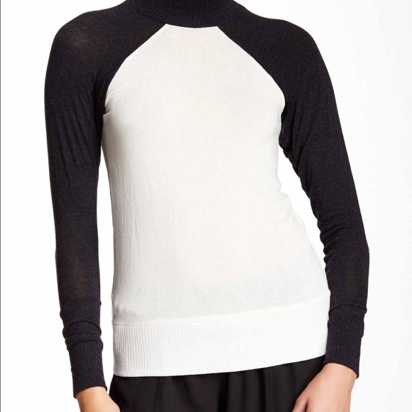 Analili mock neck raglan blouse/ light sweater