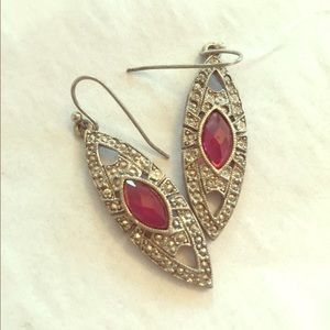 Art Deco jeweled earrings