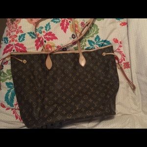 Beautiful brown and tan large tote