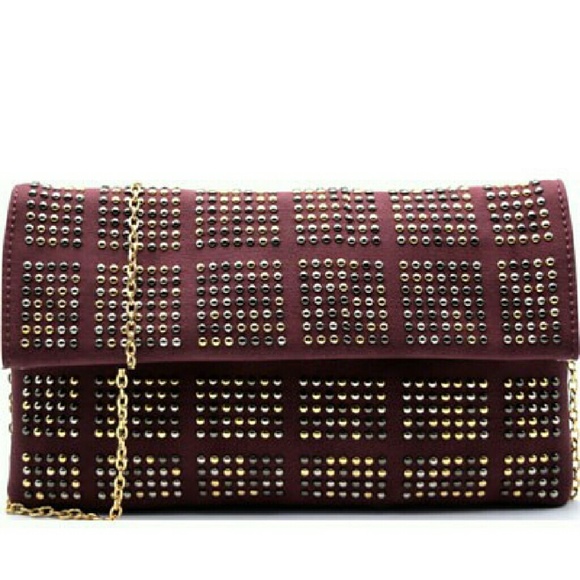 Purple studded clutch - Picture 2 of 5