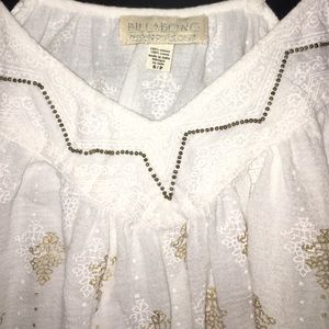 billabong white blouse