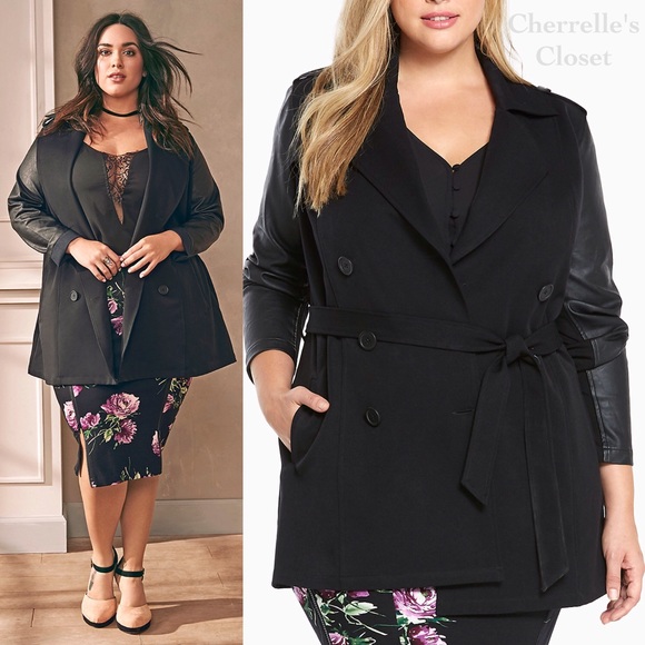 New! Fall/Winter 2016 Torrid Trench Coat Plus Size - Picture 3 of 4