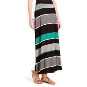 Merona Striped Maxi Skirt