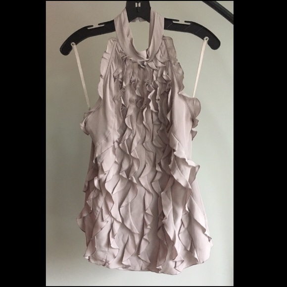 BCBG Ruffled Halter Top - Picture 2 of 4