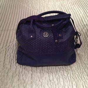 Purple Lululemon duffel