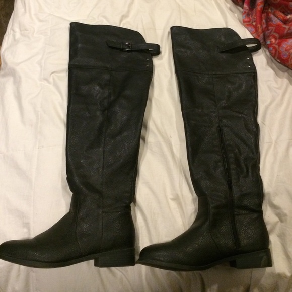 Flat over the knee boots