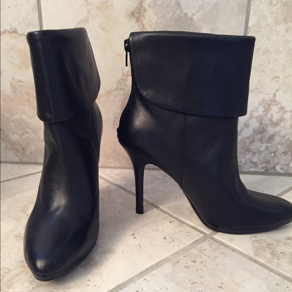 Ralph Lauren Black Leather Boots