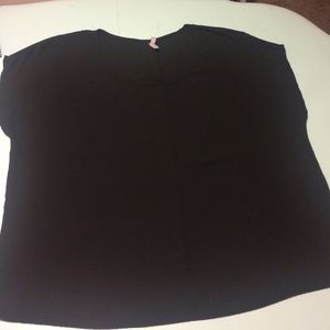 Black Plus Size Dress Top