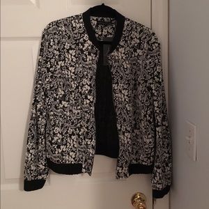 Textures bomber jacket