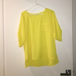 Neon yellow top
