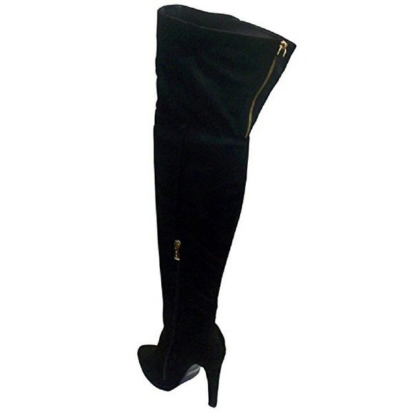 ๐จ FOR SALE last pair size 7๐จHigh boots over knee - Picture 3 of 4