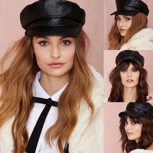 Nasty Gal Dita Vegan Leather Hat