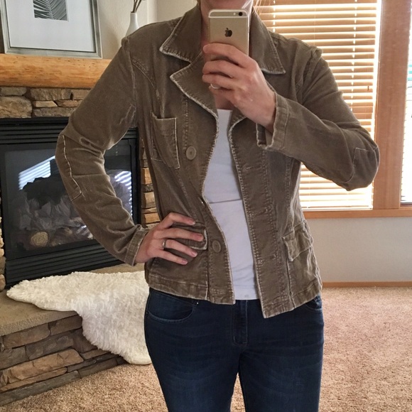 Vintage corduroy blazer in khaki