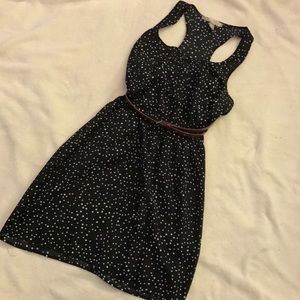 Polka Dot Summer Dress with Belt