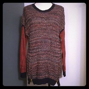 Thick knit Sweater with zippers